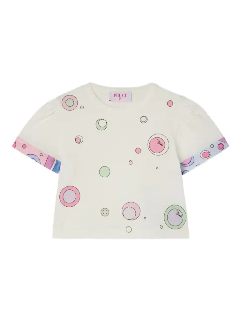 PUCCI Junior Fontane printed graphic T-shirt