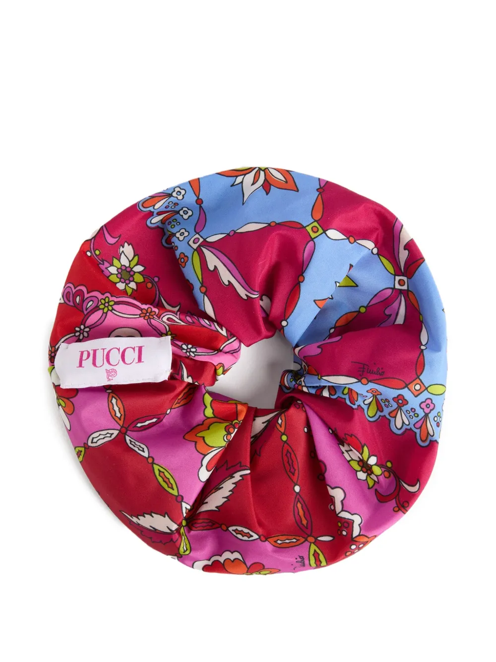 PUCCI Junior Haarscrunchie met print Rood