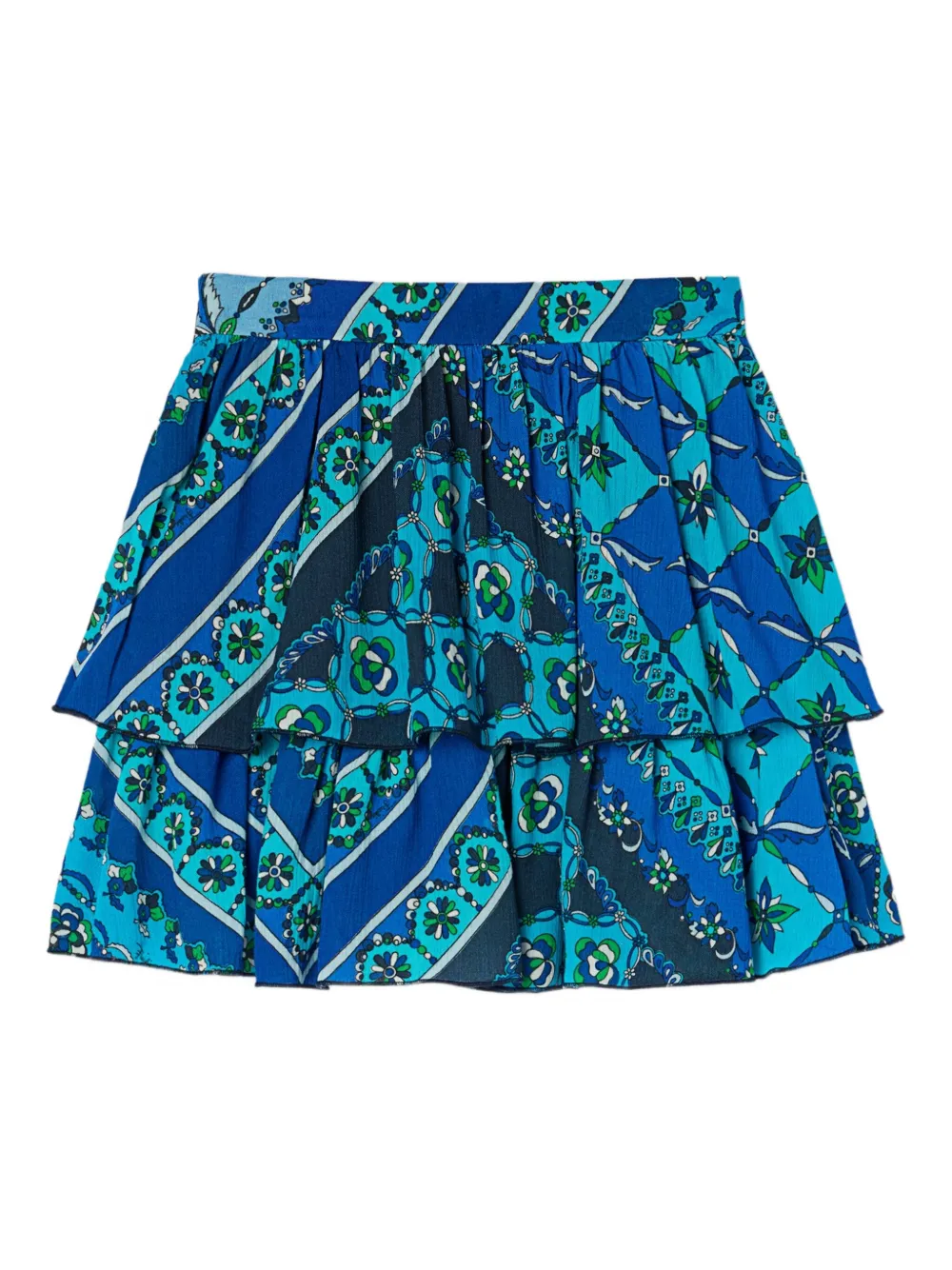 PUCCI Junior Rok met Festa-print Blauw