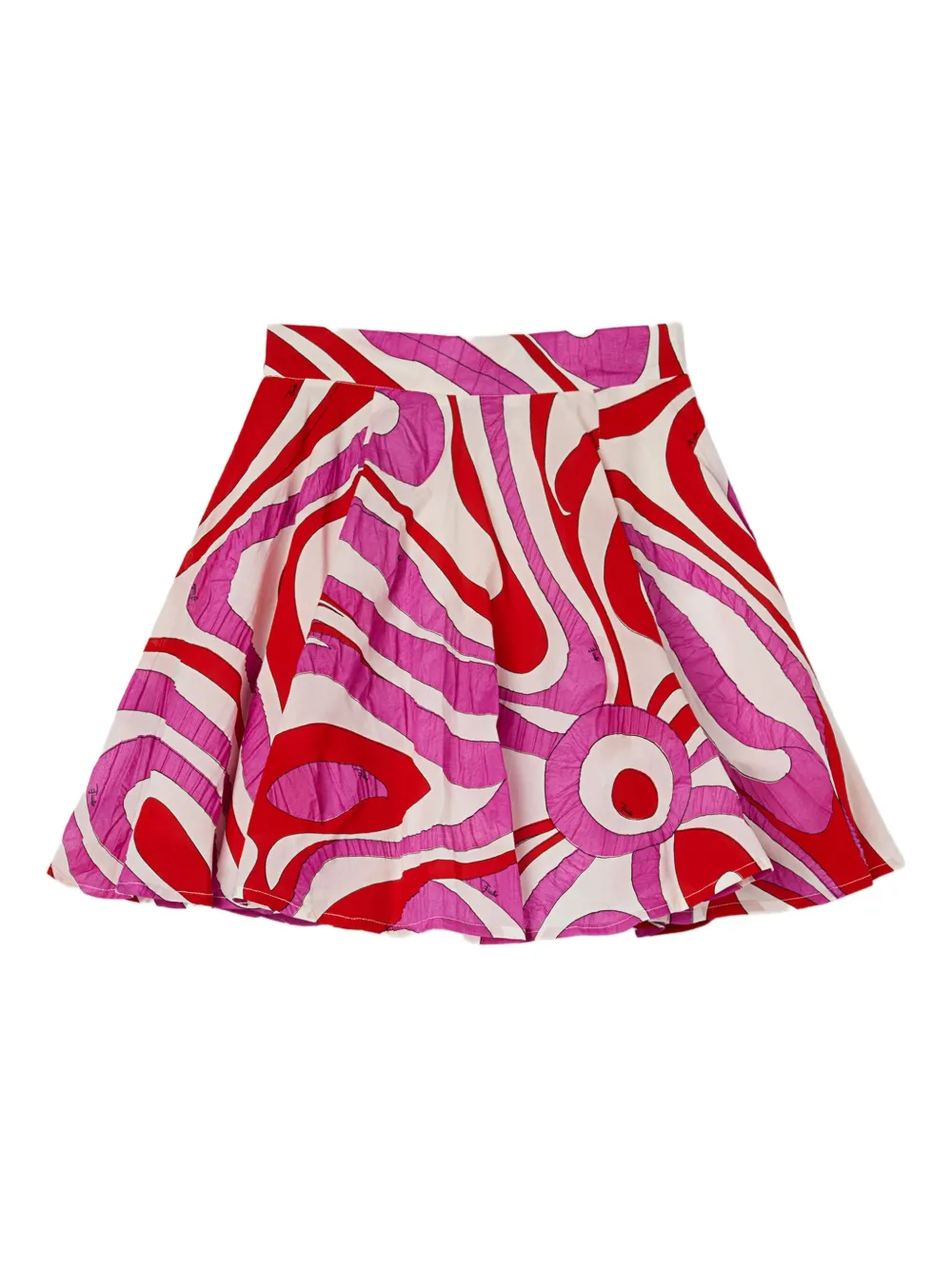 PUCCI Junior Marmo-print skirt - Bianco