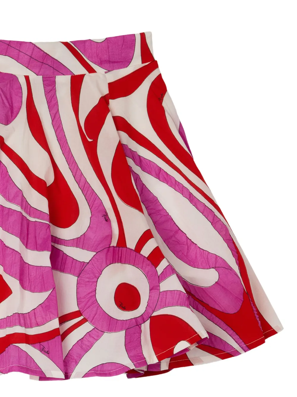 PUCCI Junior Rok met Marmo-print Wit