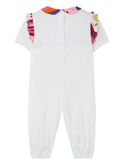 PUCCI Junior round collar rompers
