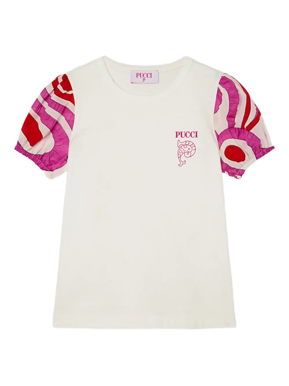 PUCCI Junior graphic T-shirt - ホワイト PUCCI Junior graphic T-shirt - ホワイト