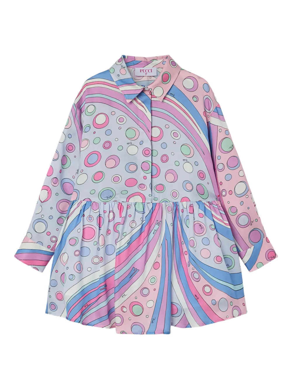 PUCCI Junior Blousejurk met Fontane-print Roze