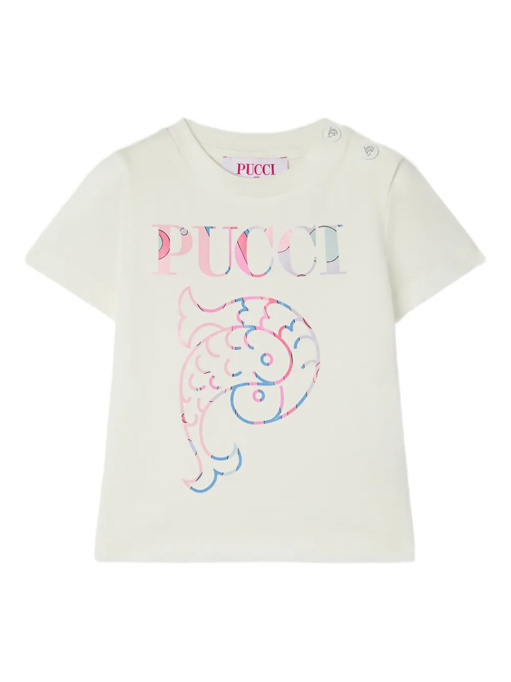 PUCCI Junior T-shirt met print Beige