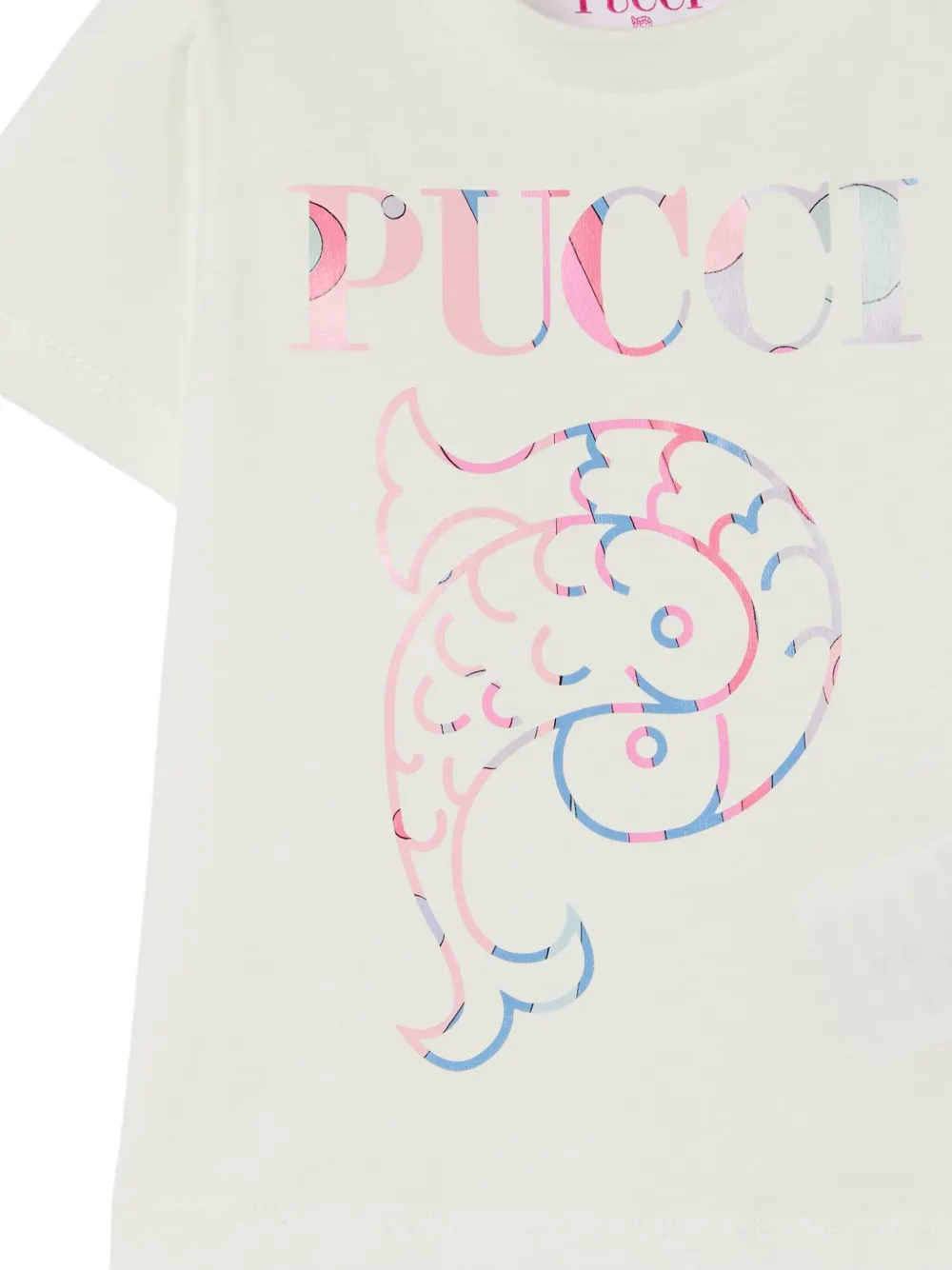 PUCCI Junior T-shirt met print Beige