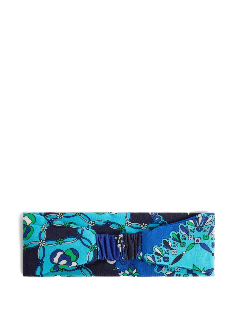 PUCCI Junior Festa print hairband Blauw