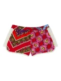 PUCCI Junior Festa-print patchwork shorts - Red
