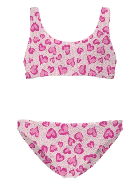 MC2 Saint Barth Kids heart-print bikini set