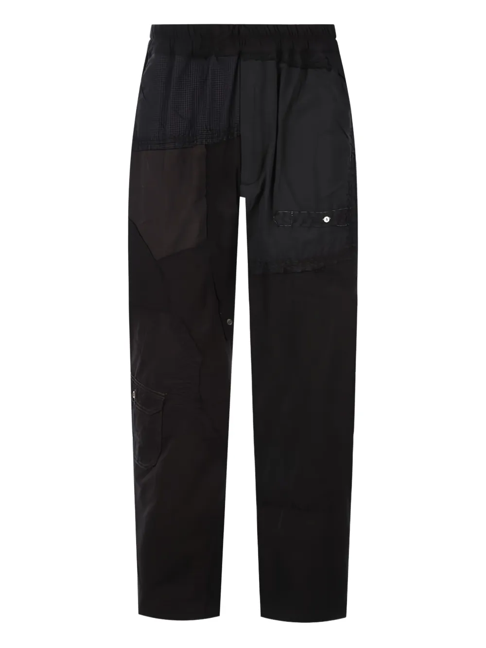 By Walid patchwork elasticated-waist straight trousers | Regular-Fit & Straight Leg Pants | Image 2