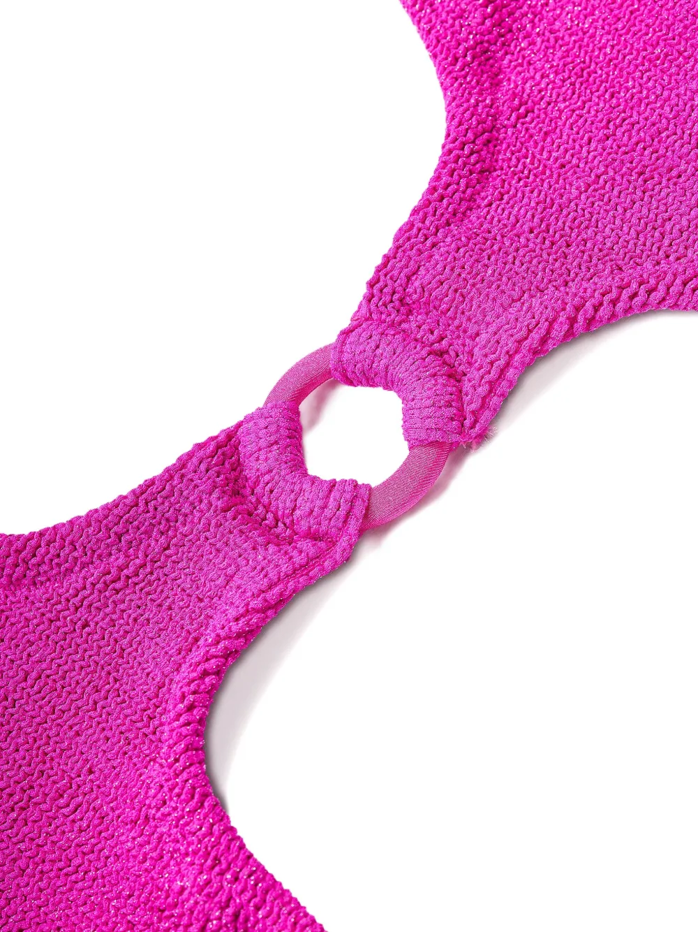 MC2 Saint Barth Kids cut-out knitted swimsuit Roze
