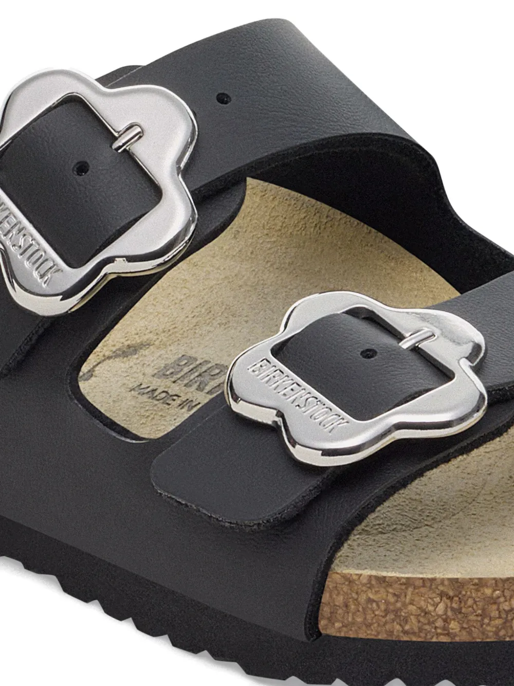 Birkenstock Kids double-buckle slide sandals Black