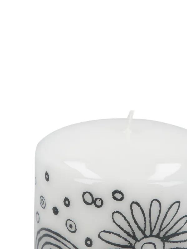 10 CORSO COMO コルソコモ　キャンドル 10 CORSO COMO グラフィック キャンドル 10cm x 10cm | ホワイト