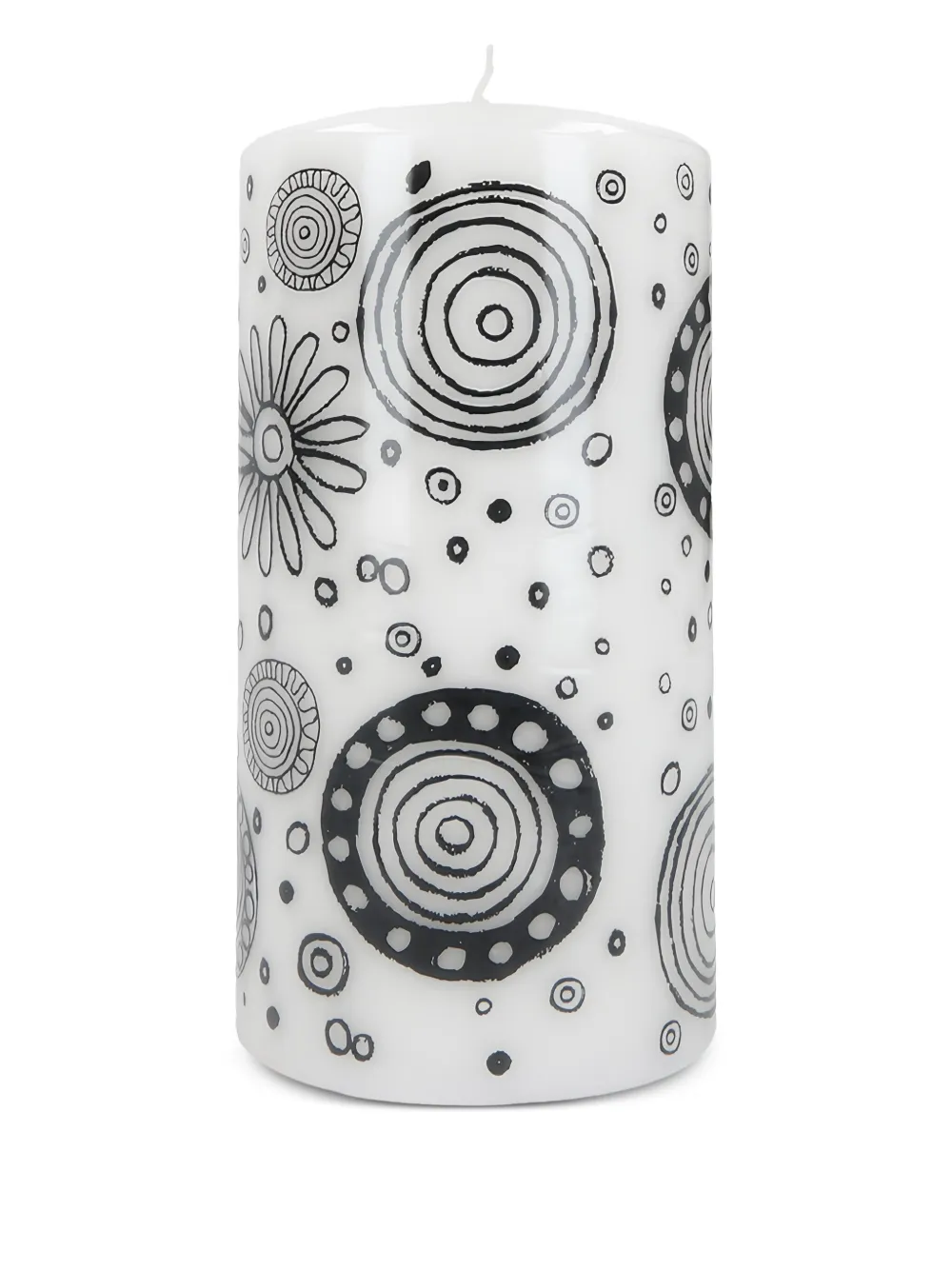 10 CORSO COMO circle-print candle (10 cm) | White | Image 1