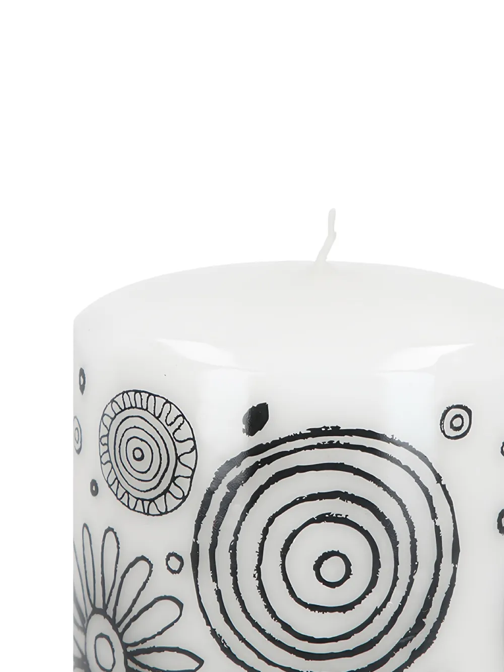 Circle-Print Candle (10 Cm)