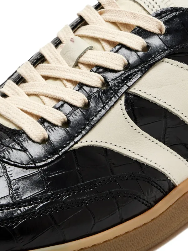 Collegium Pillar Court III crocodile-effect Panelled Sneakers