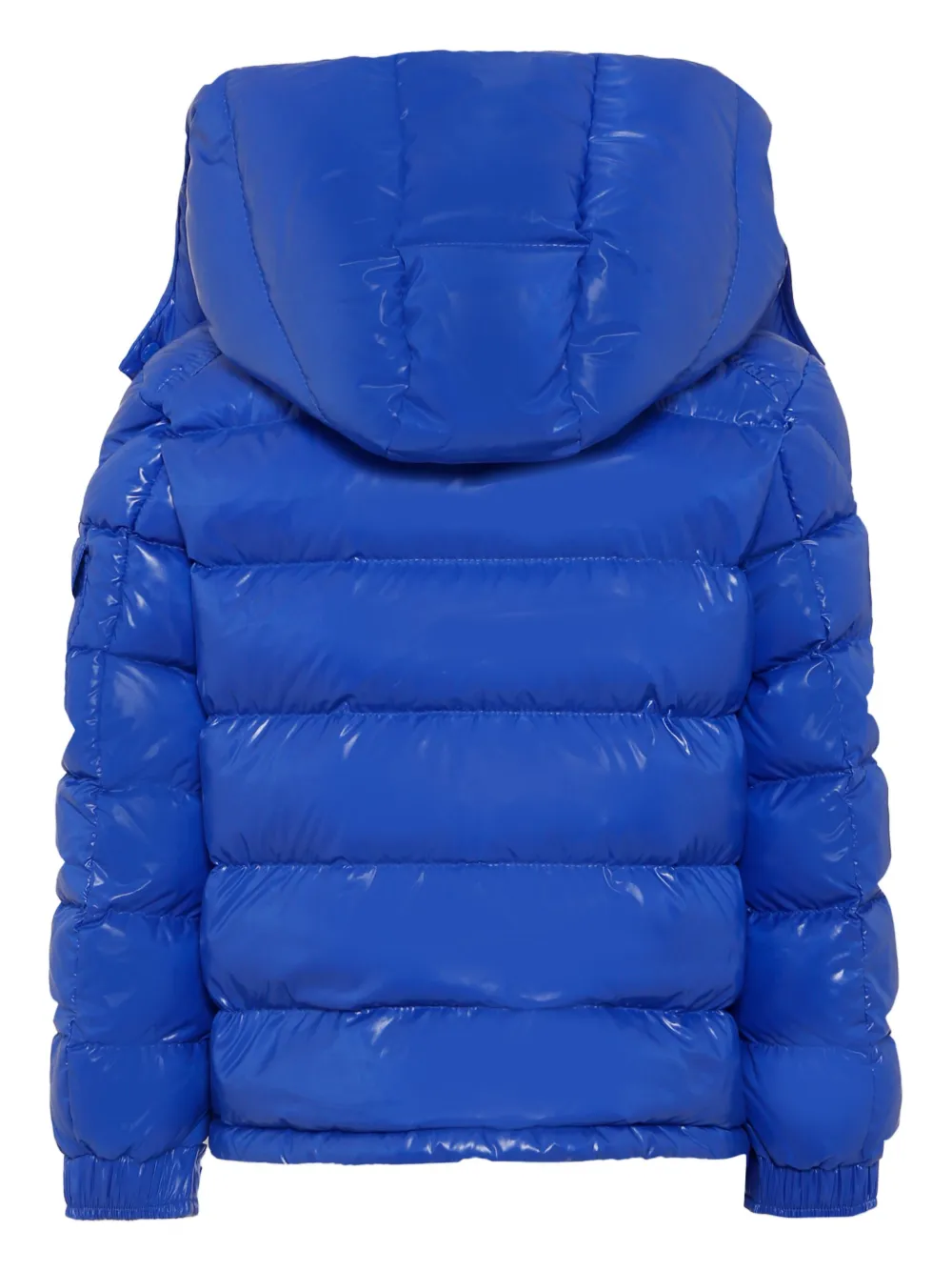 Moncler Enfant Maya hooded puffer jacket Blauw