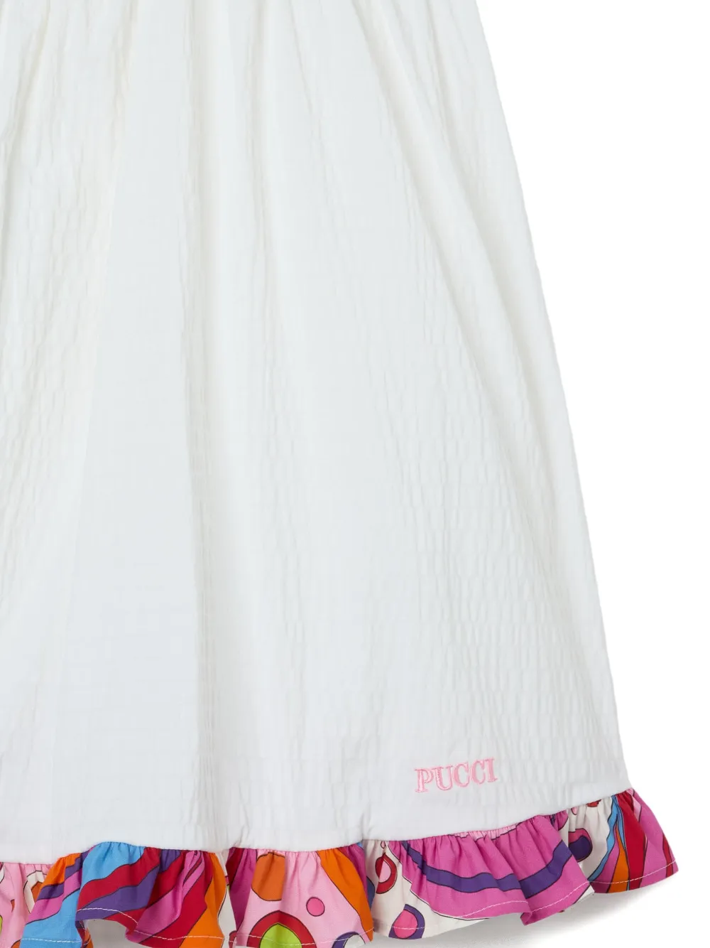 PUCCI Junior Sundress mouwloze jurk Wit