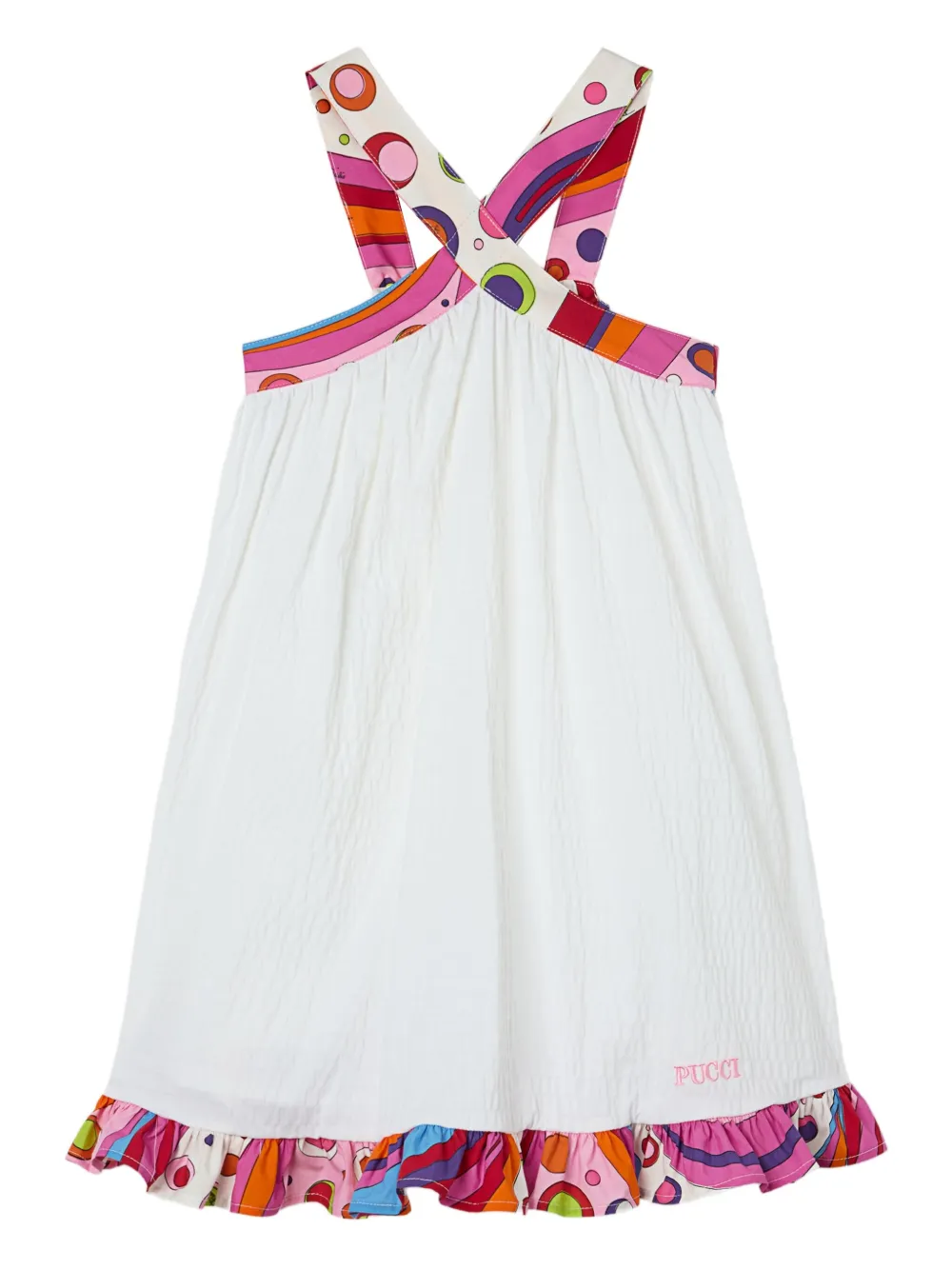 PUCCI Junior Sundress mouwloze jurk Wit