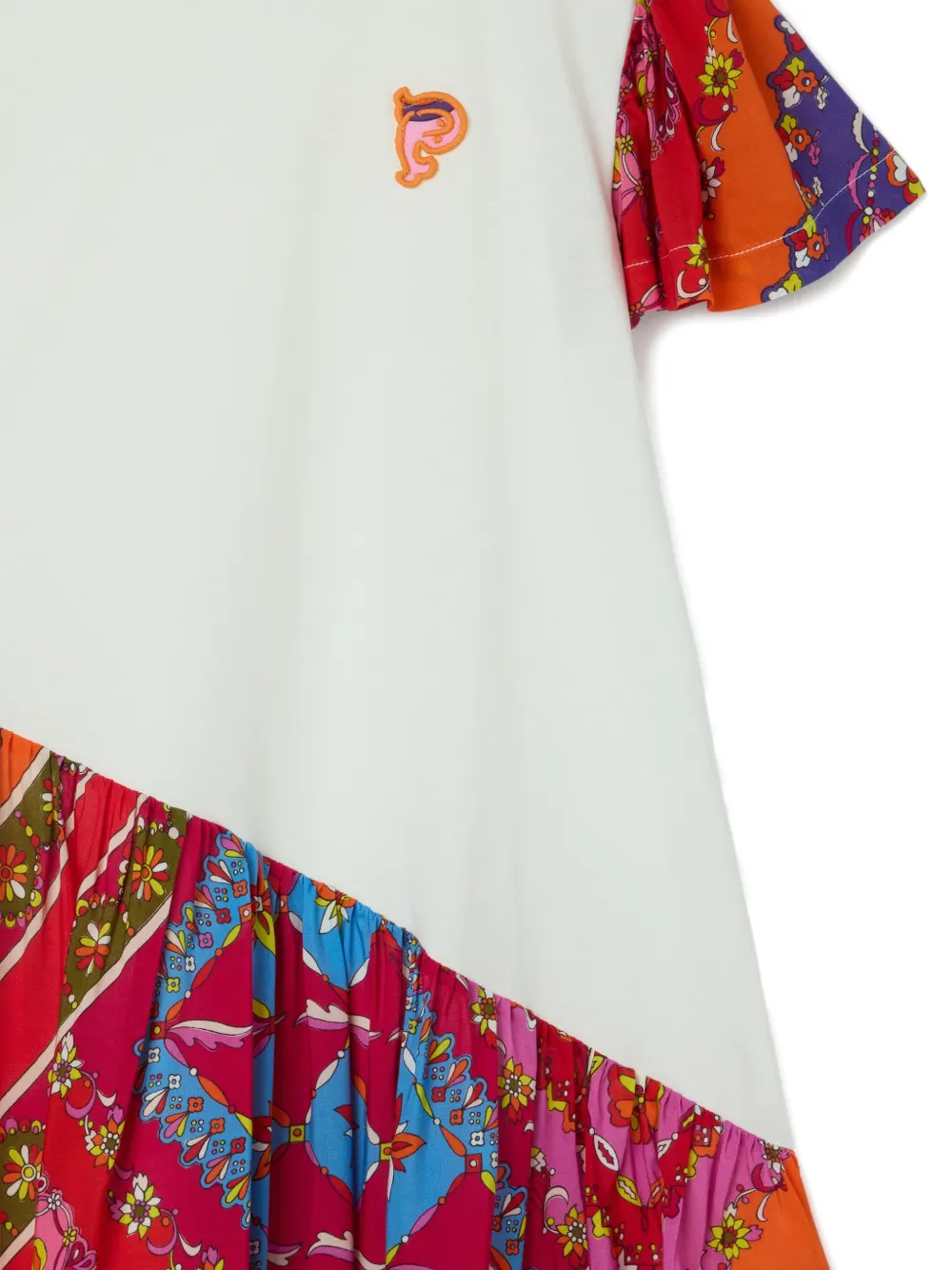 PUCCI Junior Jurk met Festa-print Wit