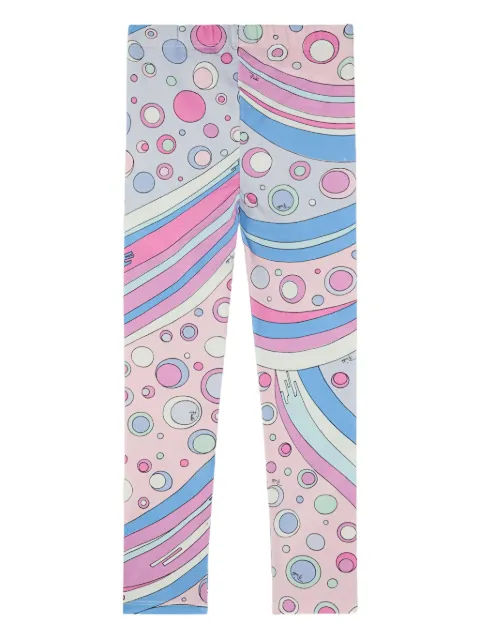 PUCCI Junior Fontane-print leggings