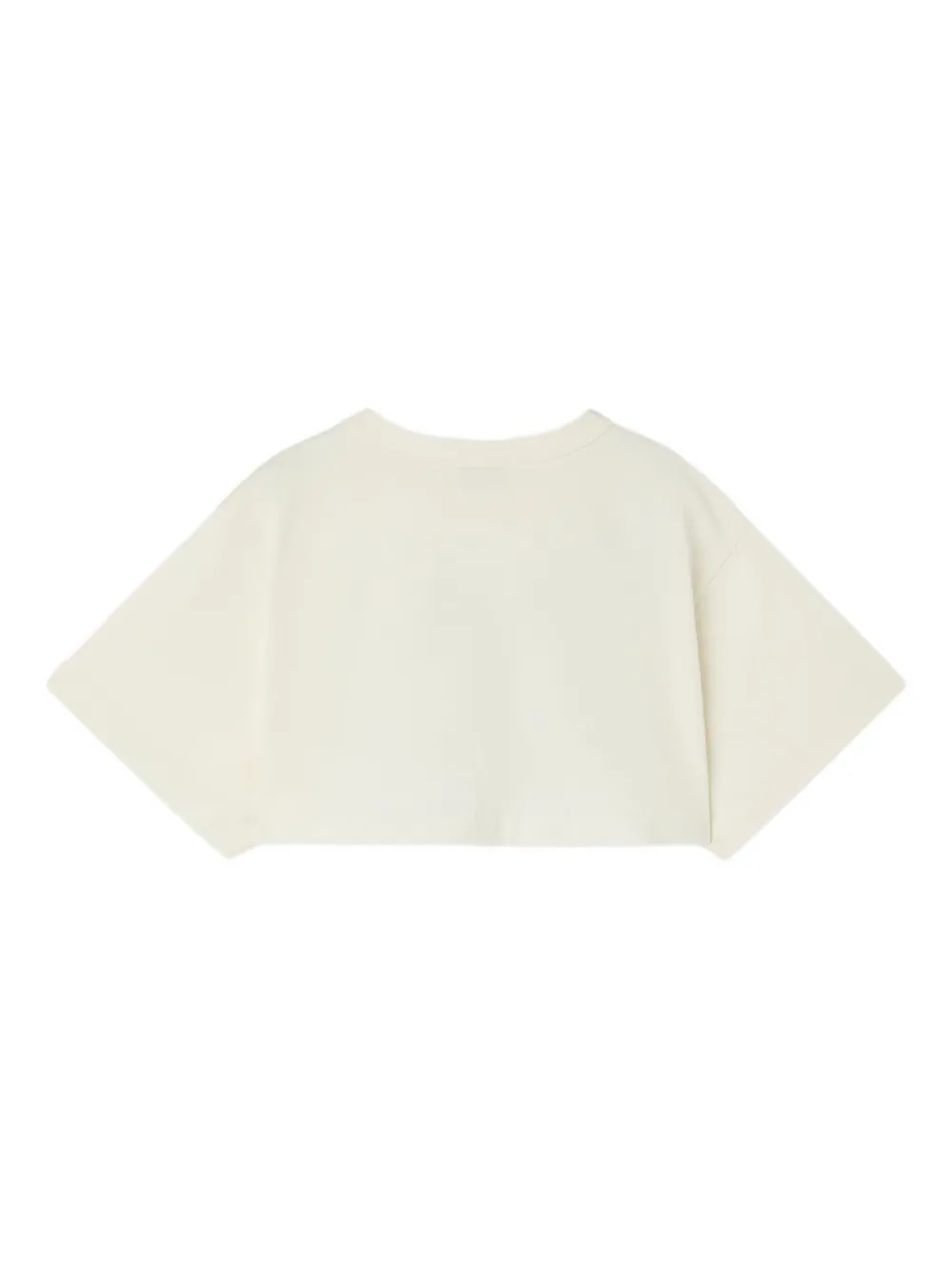 PUCCI Junior Cropped T-shirt Wit