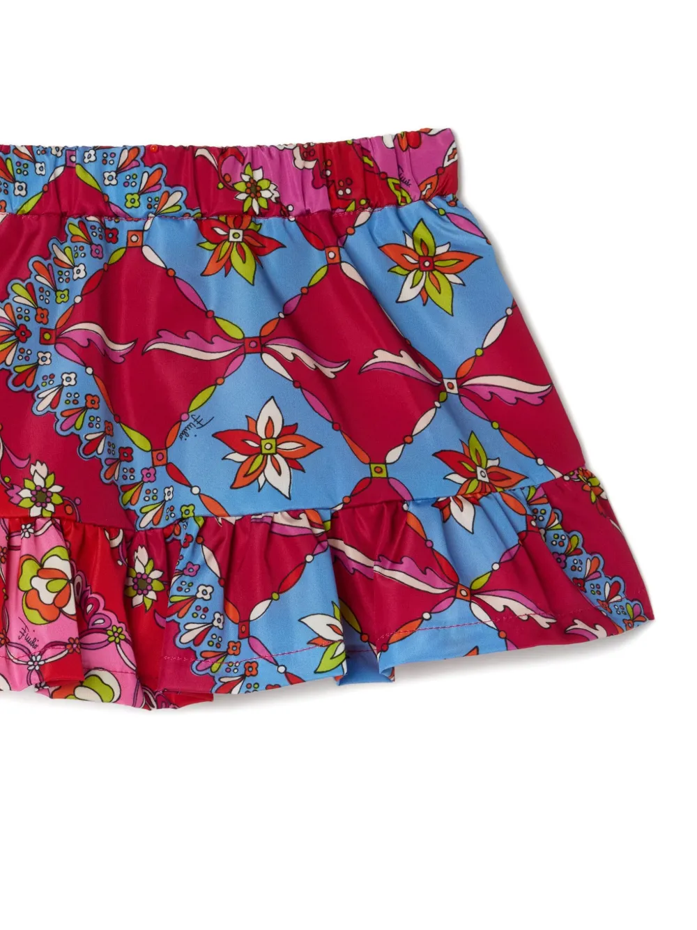 PUCCI Junior ruffled Festa-print skirt | Casual Skirts | Image 2