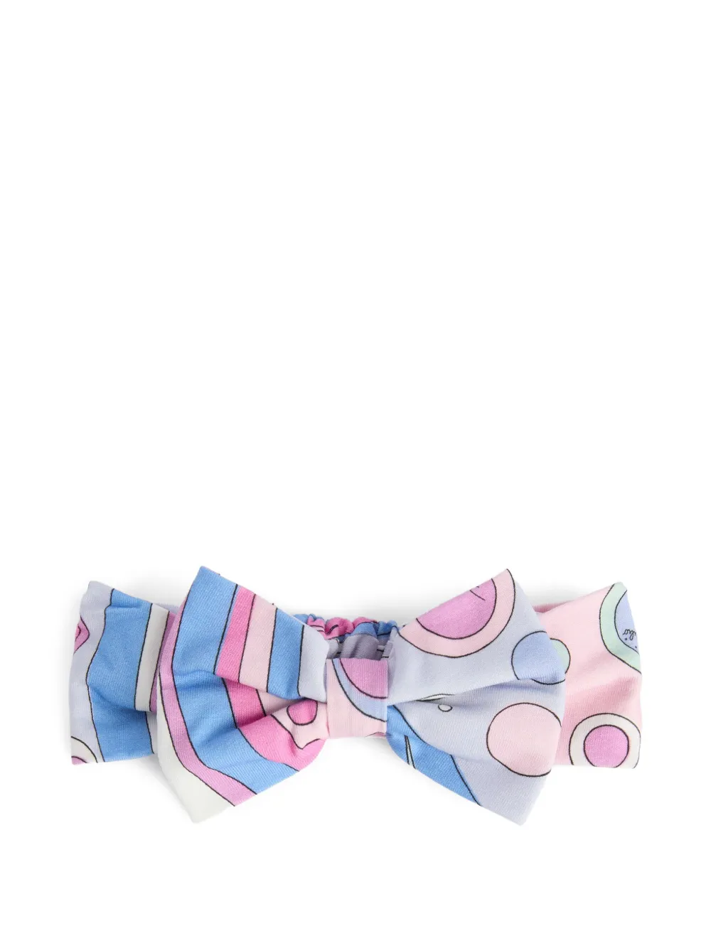 PUCCI Junior Fontane-print bow head band Paars