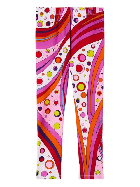 PUCCI Junior Fontane print leggings