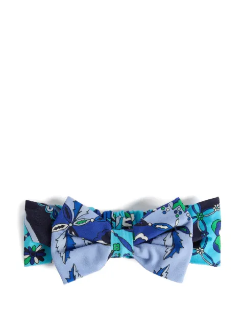 PUCCI Junior Festa print bow head band