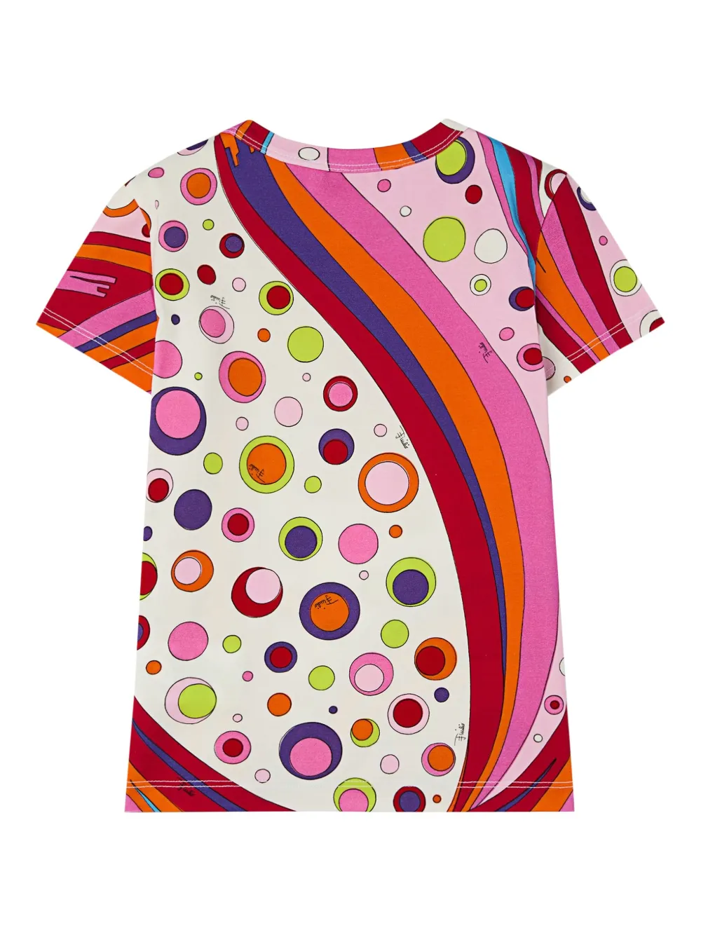 PUCCI Junior Fontane-patterned short-sleeves T-shirt | Girls T-Shirts | Image 2