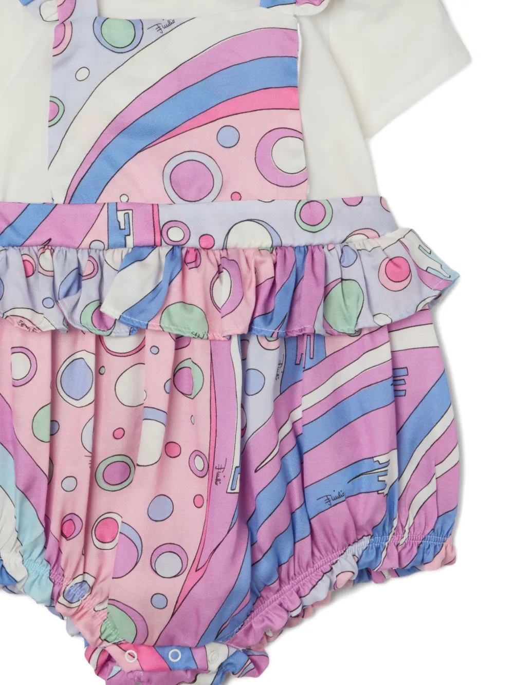PUCCI Junior ruffled bib shorties | Shorties | Image 2