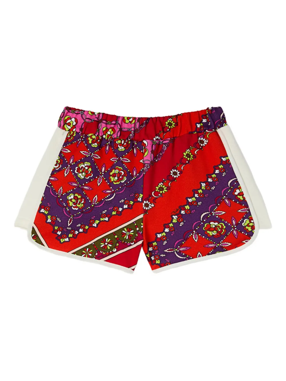 PUCCI Junior Festa-patterned shorts | Red | Image 1