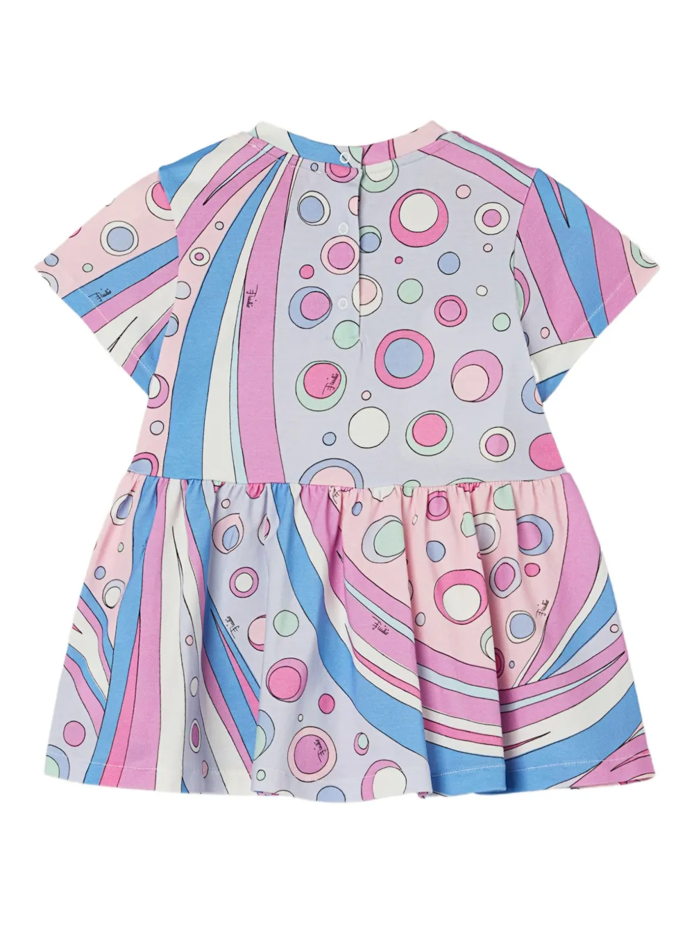 PUCCI Junior Fontane-print short-sleeved dress | rosado | Image 1