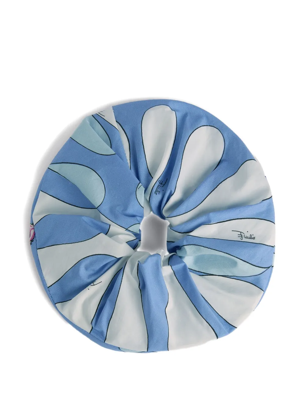 PUCCI Junior Haarscrunchie met Leocorno-print Blauw