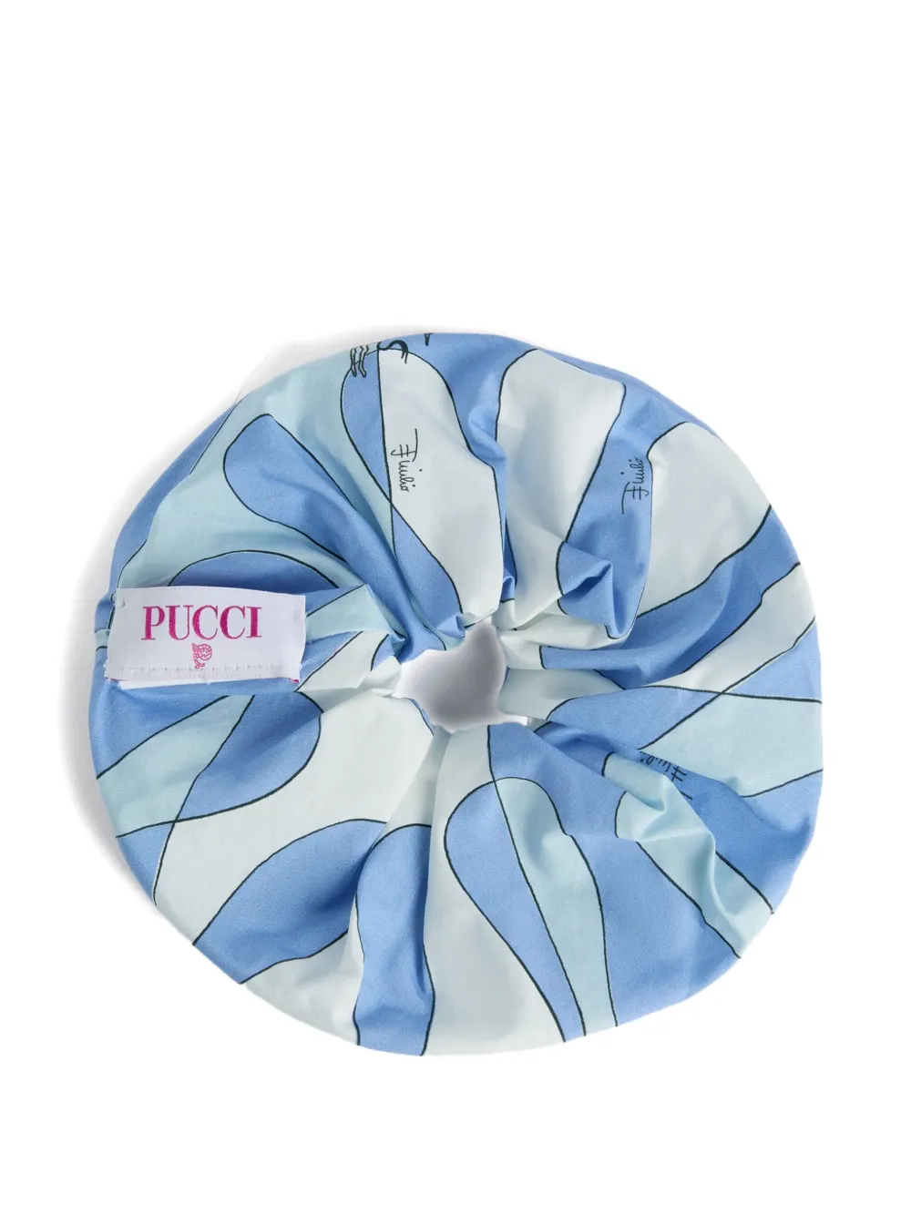 PUCCI Junior Haarscrunchie met Leocorno-print Blauw