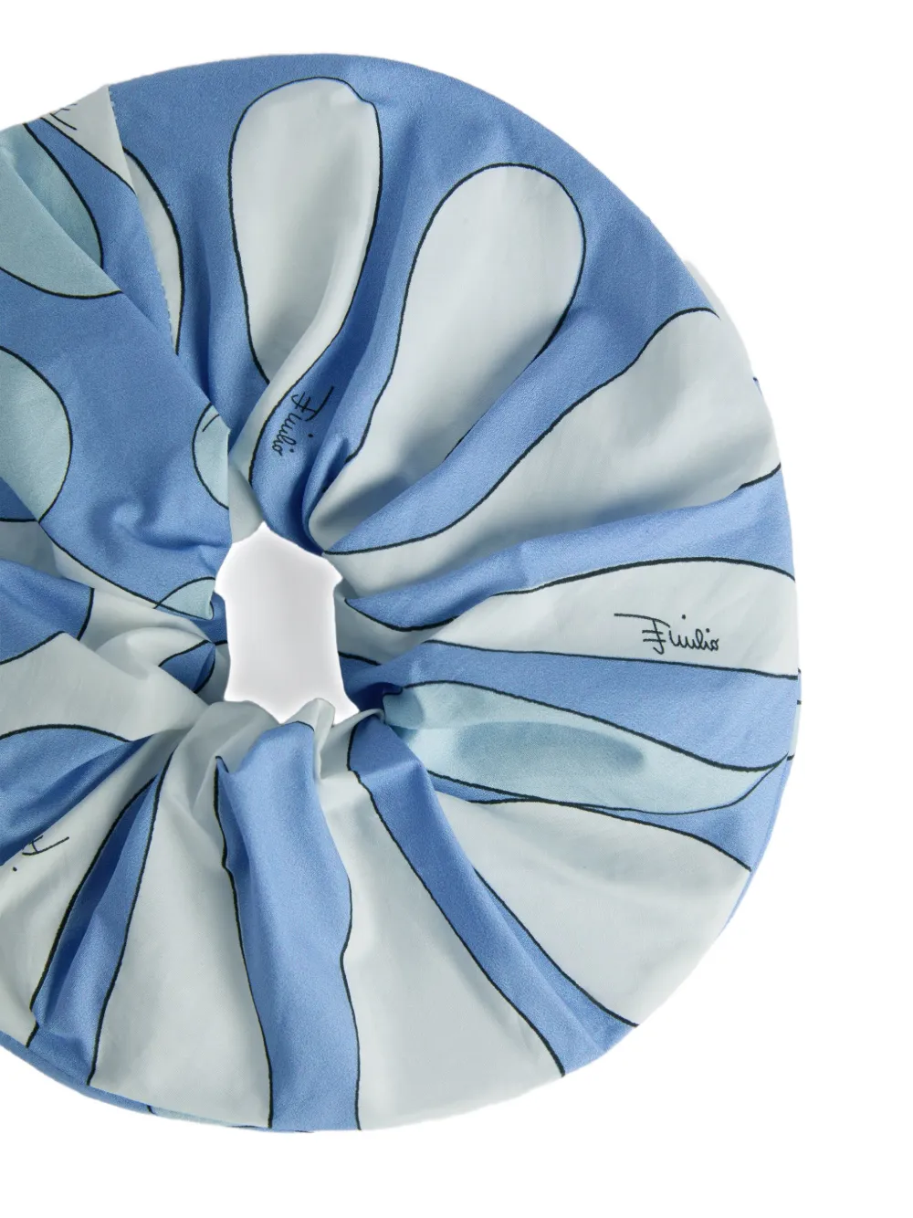PUCCI Junior Haarscrunchie met Leocorno-print Blauw