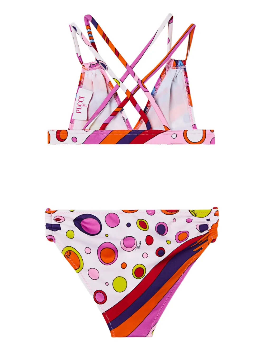 PUCCI Junior Bikini met Fontane-print Wit