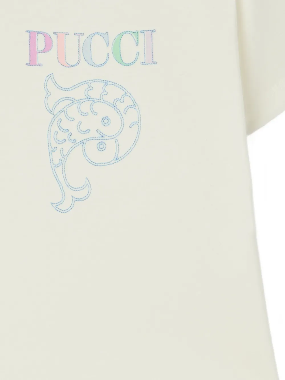 PUCCI Junior T-shirt met logo Wit