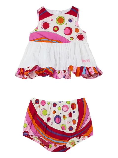 PUCCI Junior Fontane ruffled shorts set