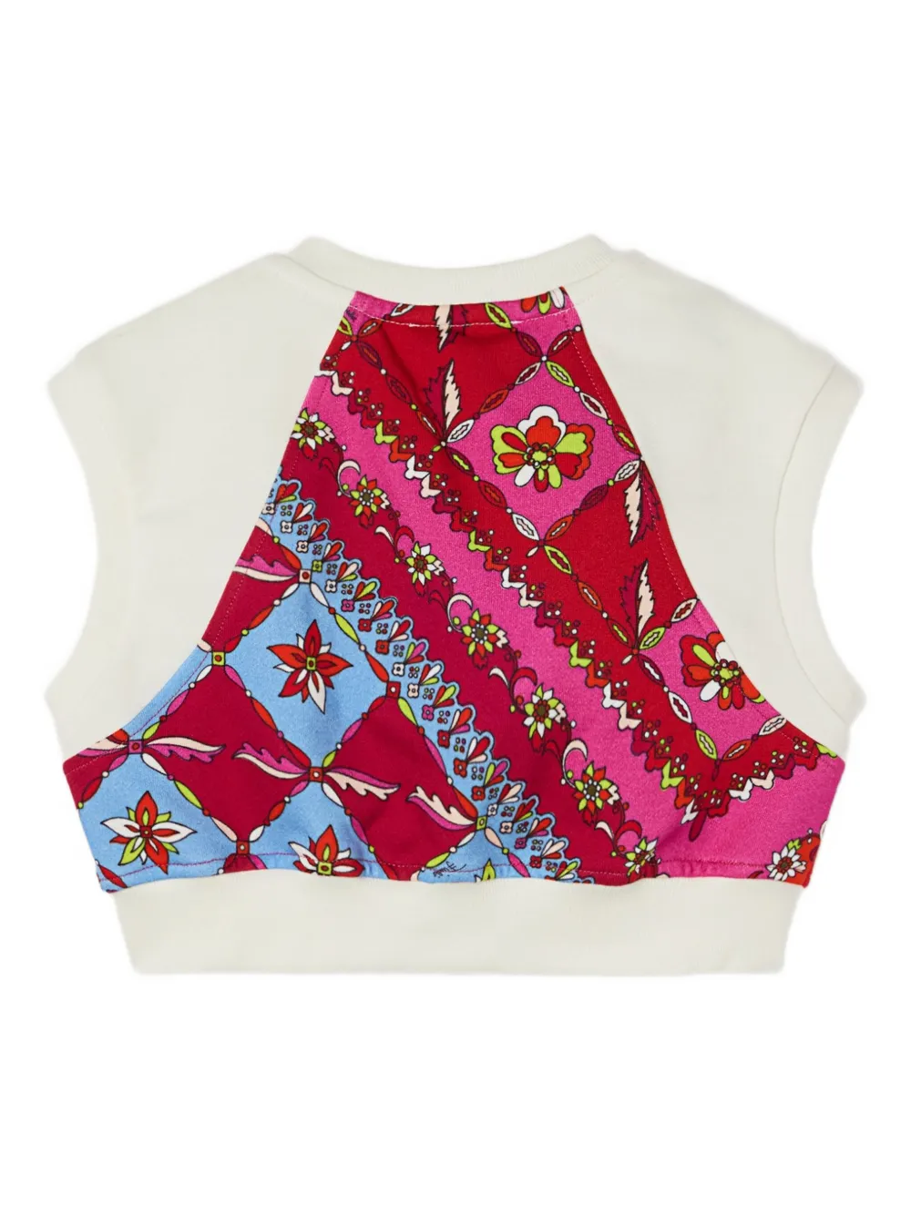 PUCCI Junior patchwork crop top | Girls T-Shirts | Image 2