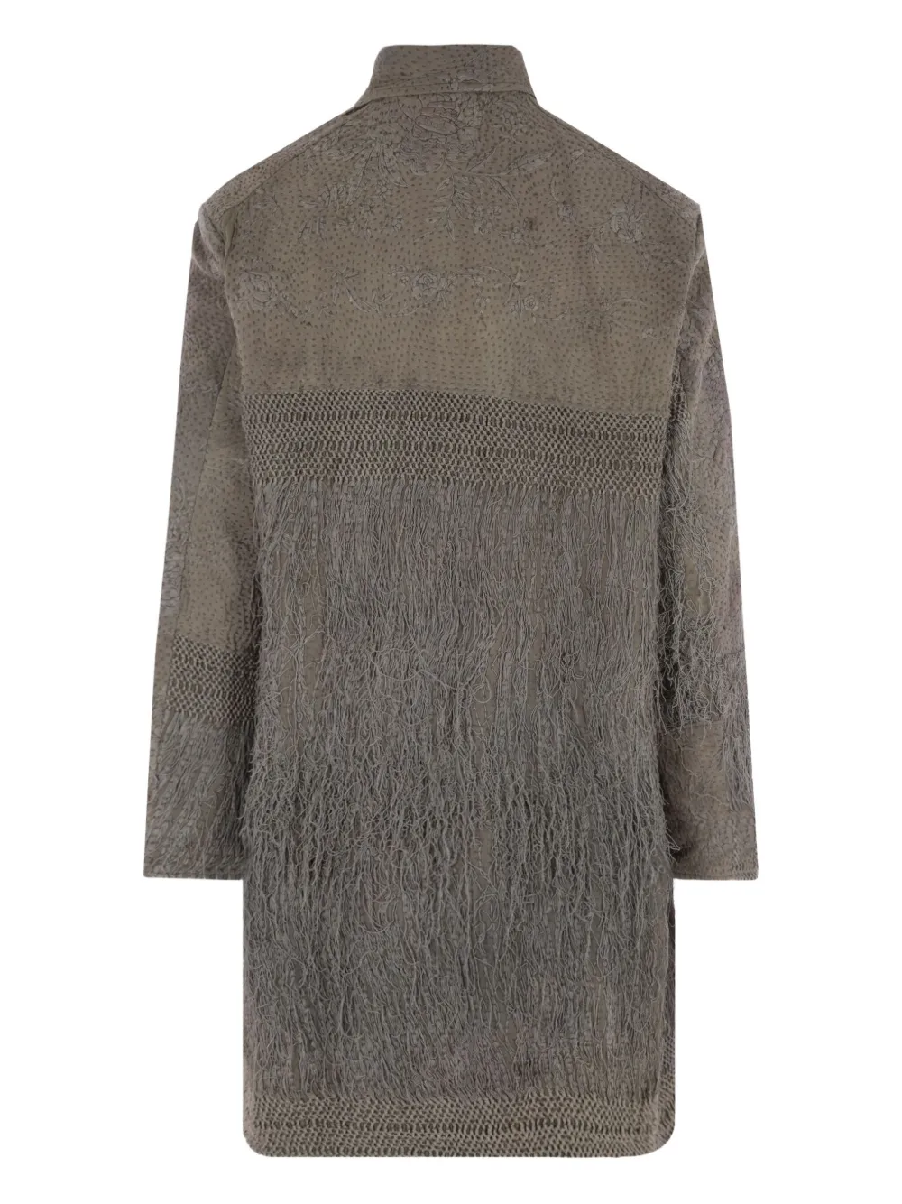 By Walid embroidered-fringe coat | Single Breasted Coats | Image 2