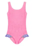 MC2 Saint Barth Kids Tiana ruffled hem swimsuit - Pink