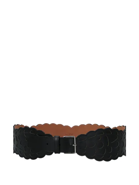 Alaïa laser-cut scalloped belt