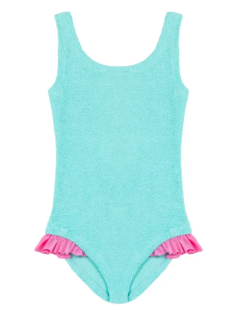 MC2 Saint Barth Kids Tiana textured ruffled swimsuit