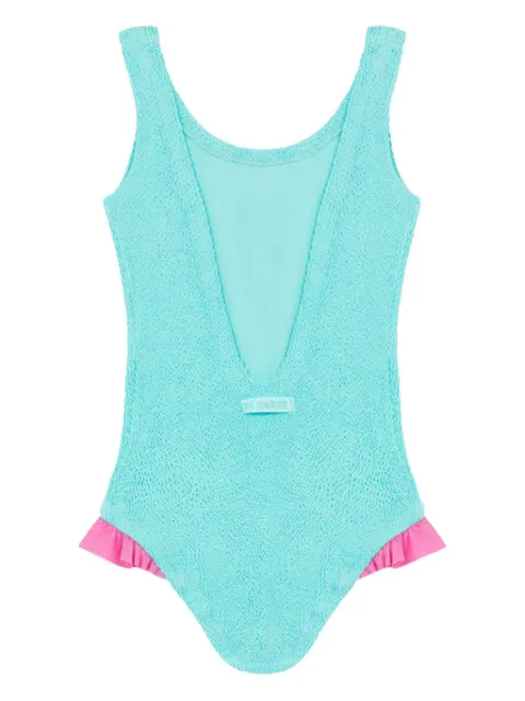 MC2 Saint Barth Kids Tiana textured ruffled swimsuit