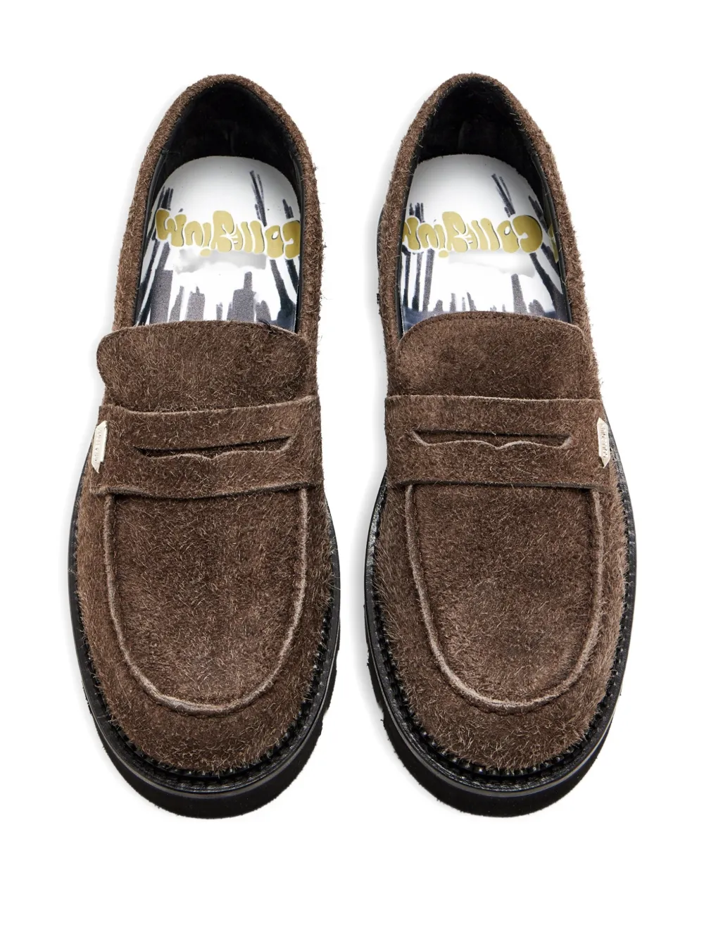 Collegium Pillar Lug penny loafers - Bruin