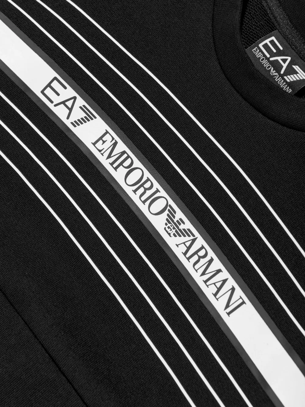 Emporio Armani Kids logo-print sweatshirt Zwart
