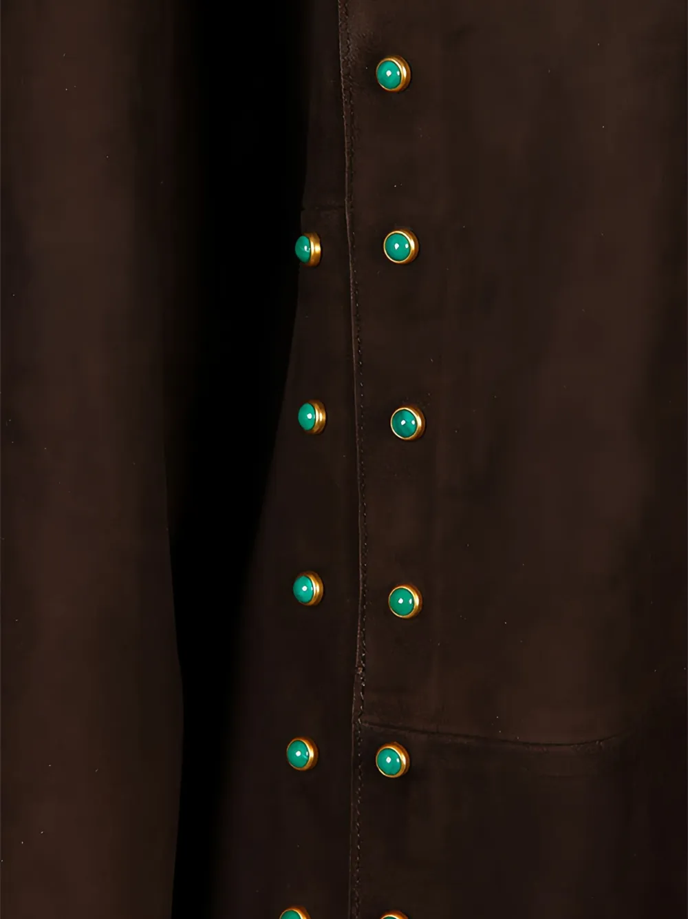 Valentino Garavani stone-embellished fringed coat Bruin