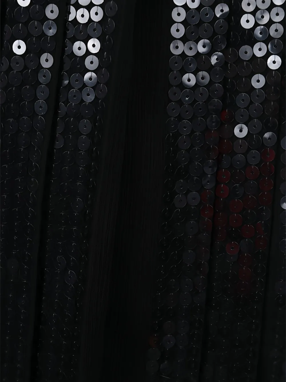 Prada sequin-embellished pleated dress Zwart